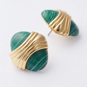 NWT Tuckernuck Malachite Baldwin Studs